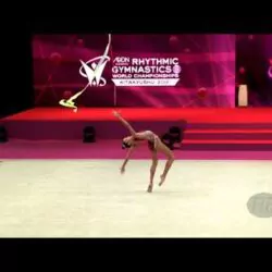 TANIYEVA Elzhana (KAZ) - 2021 Rhythmic Worlds, Kitakyushu (JPN) - Qualifications Ribbon
